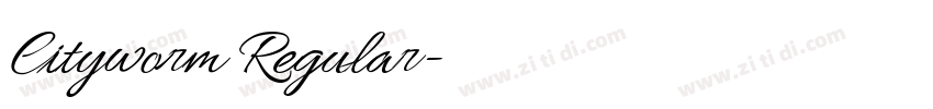 Cityworm Regular字体转换 Cityworm Regular字体转换